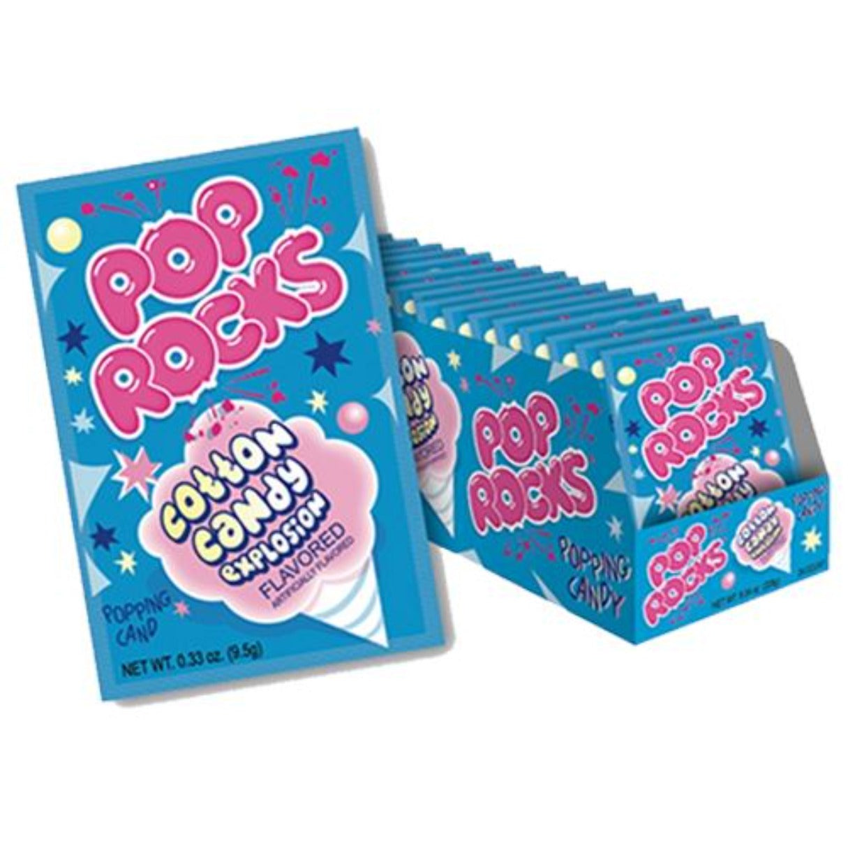 Pop Rocks Cotton Candy Popping Candy .33oz - 24ct