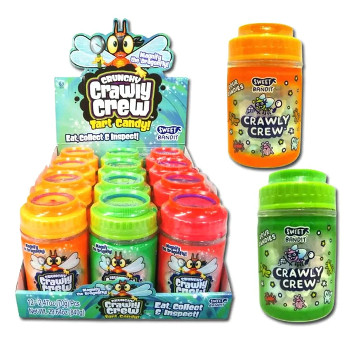 Kidsmania Crawly Crew Tart Candy  2.47oz - 12ct