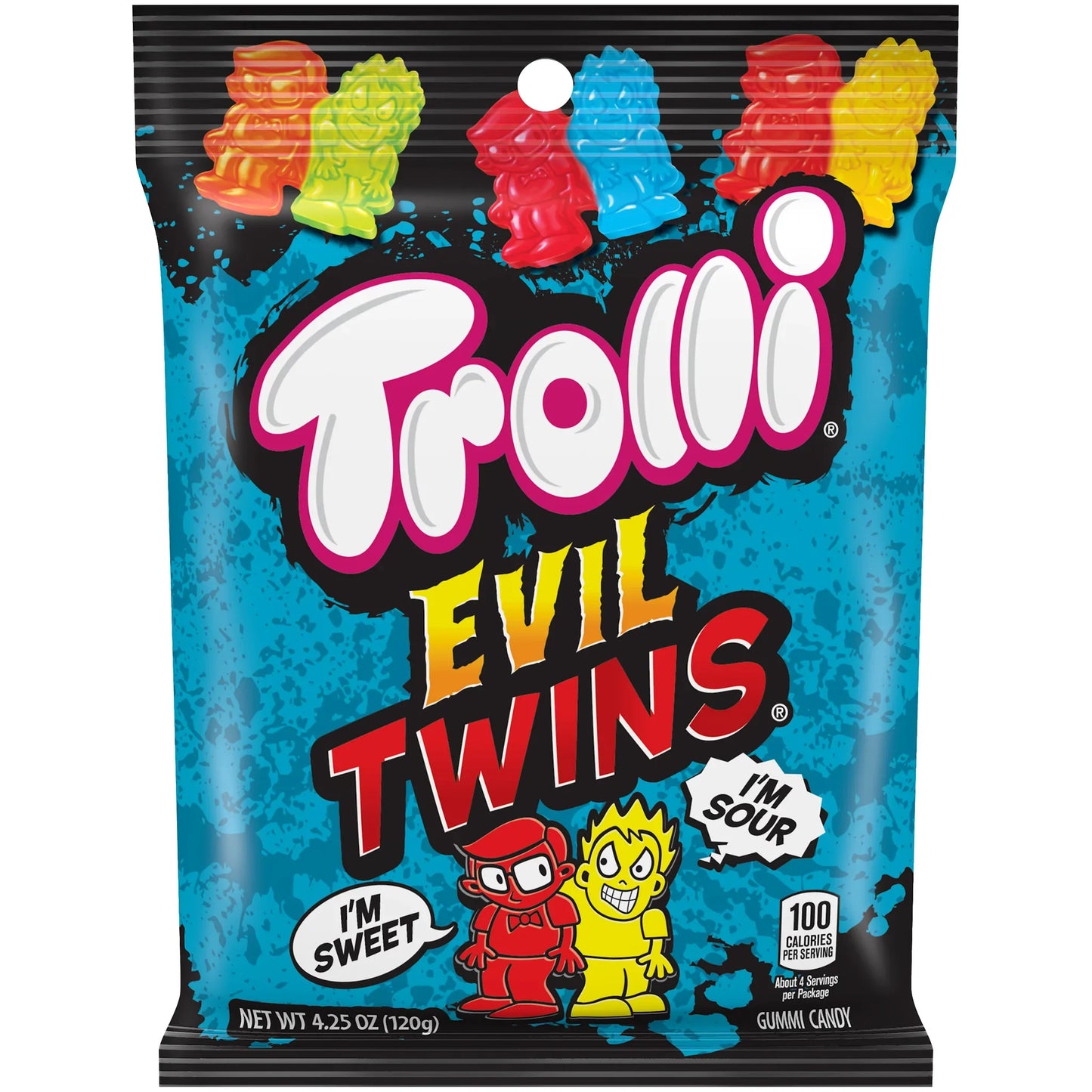 Trolli Evil Twins Gummi Candy 4.25oz - 12ct