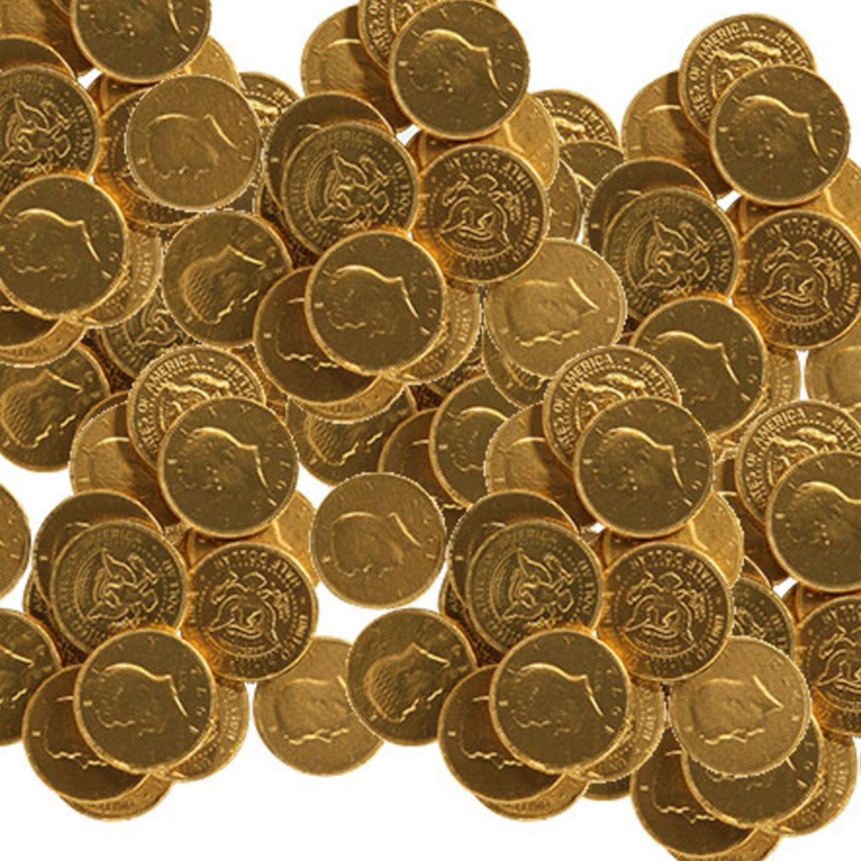 Gold Coins Chocolate Half Dollars Bulk -  24lb