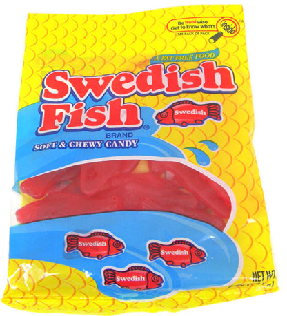 Gummy Red Swedish Fish Peg Bag 5oz - 12ct
