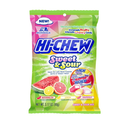 Hi Chew Sweet & Sour Mix Peg Bag 3.17oz - 6ct