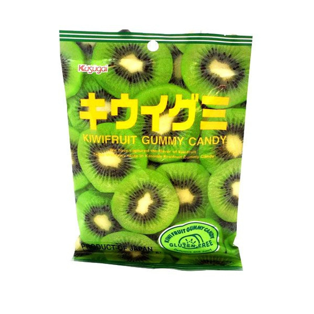 Kasugai Gummy Kiwi Peg Bag 3.77oz  - 12ct