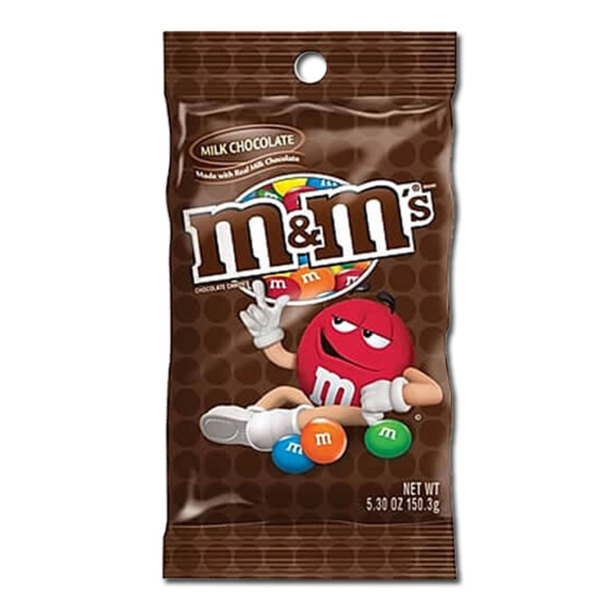 M&M's Milk Chocolate Peg Bag  5.3oz - 12ct