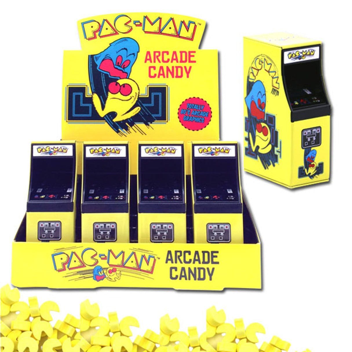 Boston America Pac Man Arcade Candy Tins  .6oz - 12ct