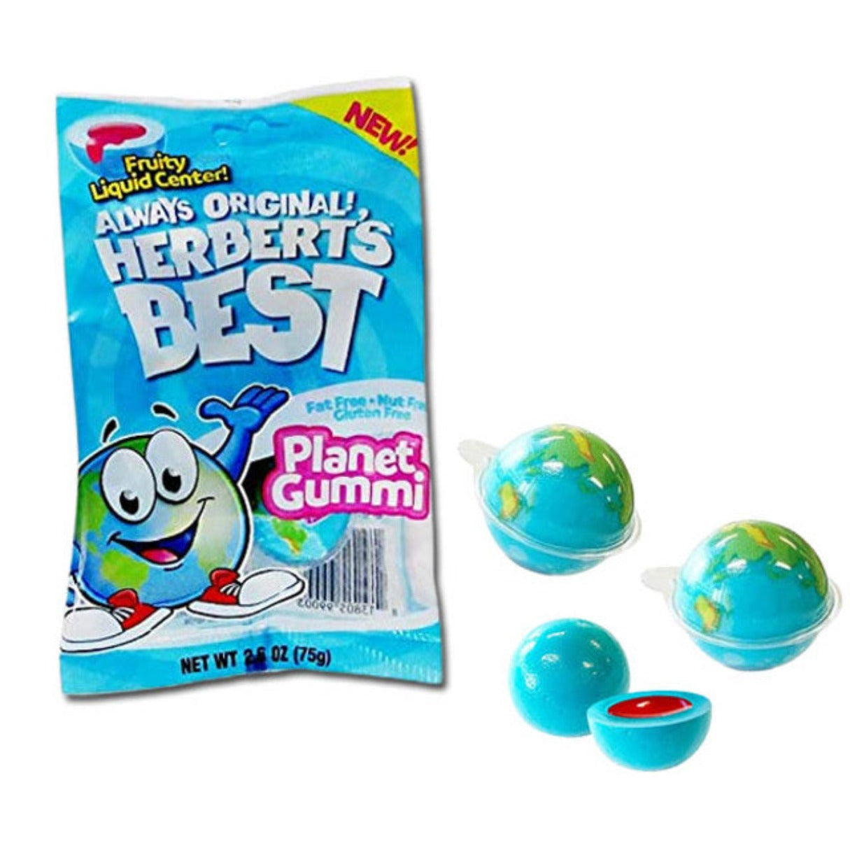 Efrutti Herbert's Best Planet Gummi Peg Bag 2.6oz - 12ct