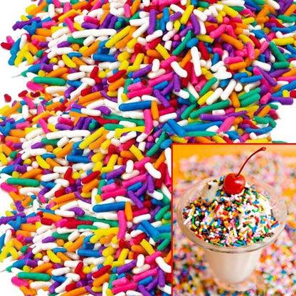 Rainbow Sprinkles Topping Box (Jimmies) 10lb