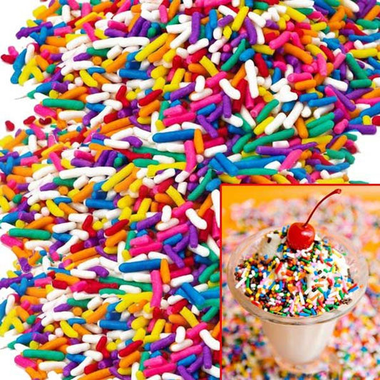 Rainbow Sprinkles Topping Box (Jimmies) 10lb