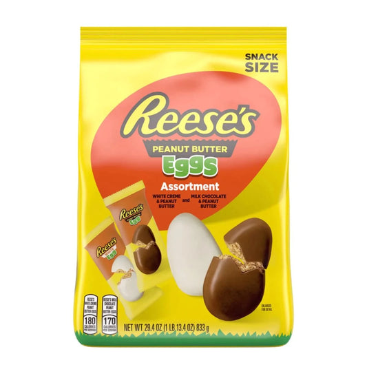 Reese's Peanut Butter Eggs Assortment Snack Size 29.4oz - 6ct