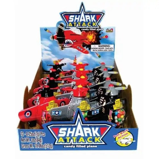 Kidsmania Shark Attack Candy Plane 3oz -12ct