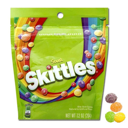 Skittles Sour Peg Bag  7.2oz - 12ct