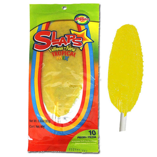 Slaps Lollipop Tropical-3.33oz 10ct