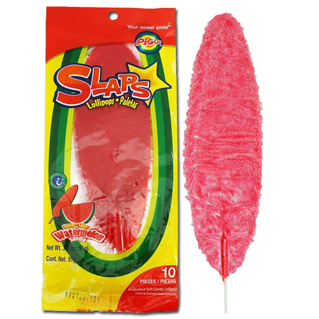 Slaps Lollipop Watermelon-3.33oz  10ct