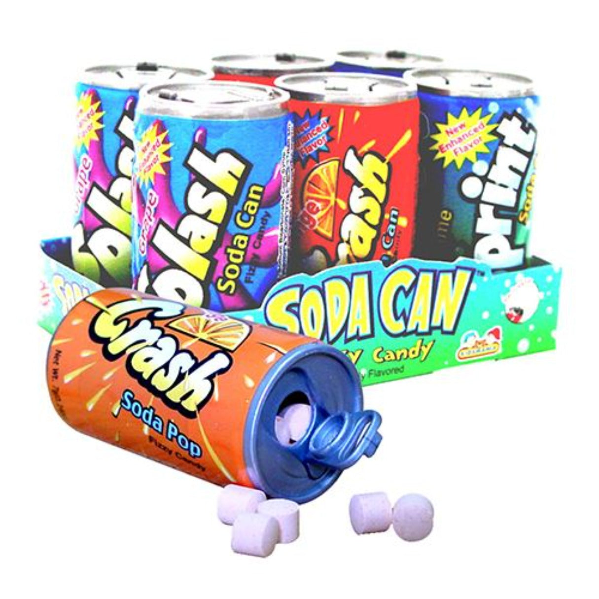 Kidsmania Soda Can Fizzy Candy 1.48oz - 12ct