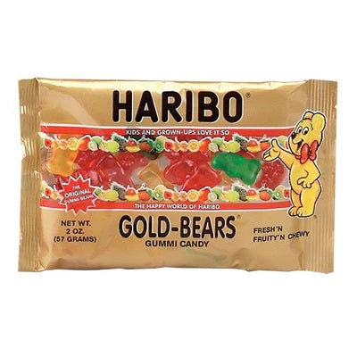 Haribo Gold Mini Packs Gummi Bears 22.8oz - 54ct