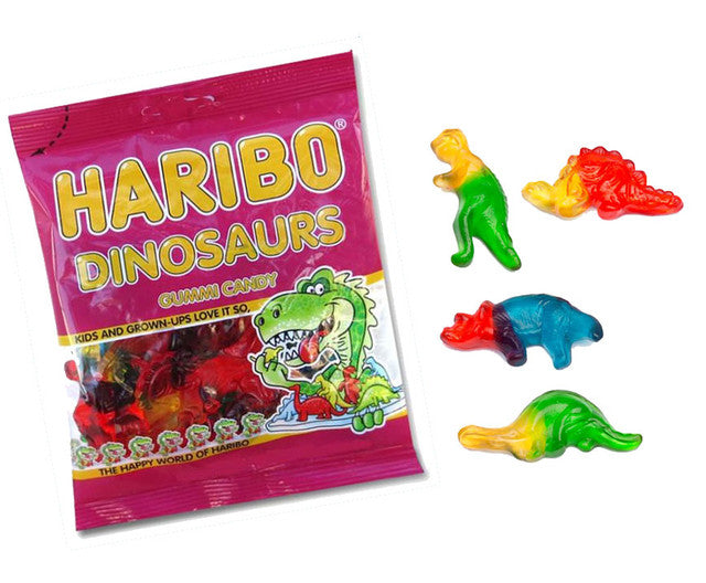 Haribo Dinosaurs Gummi Candy 5oz - 12ct